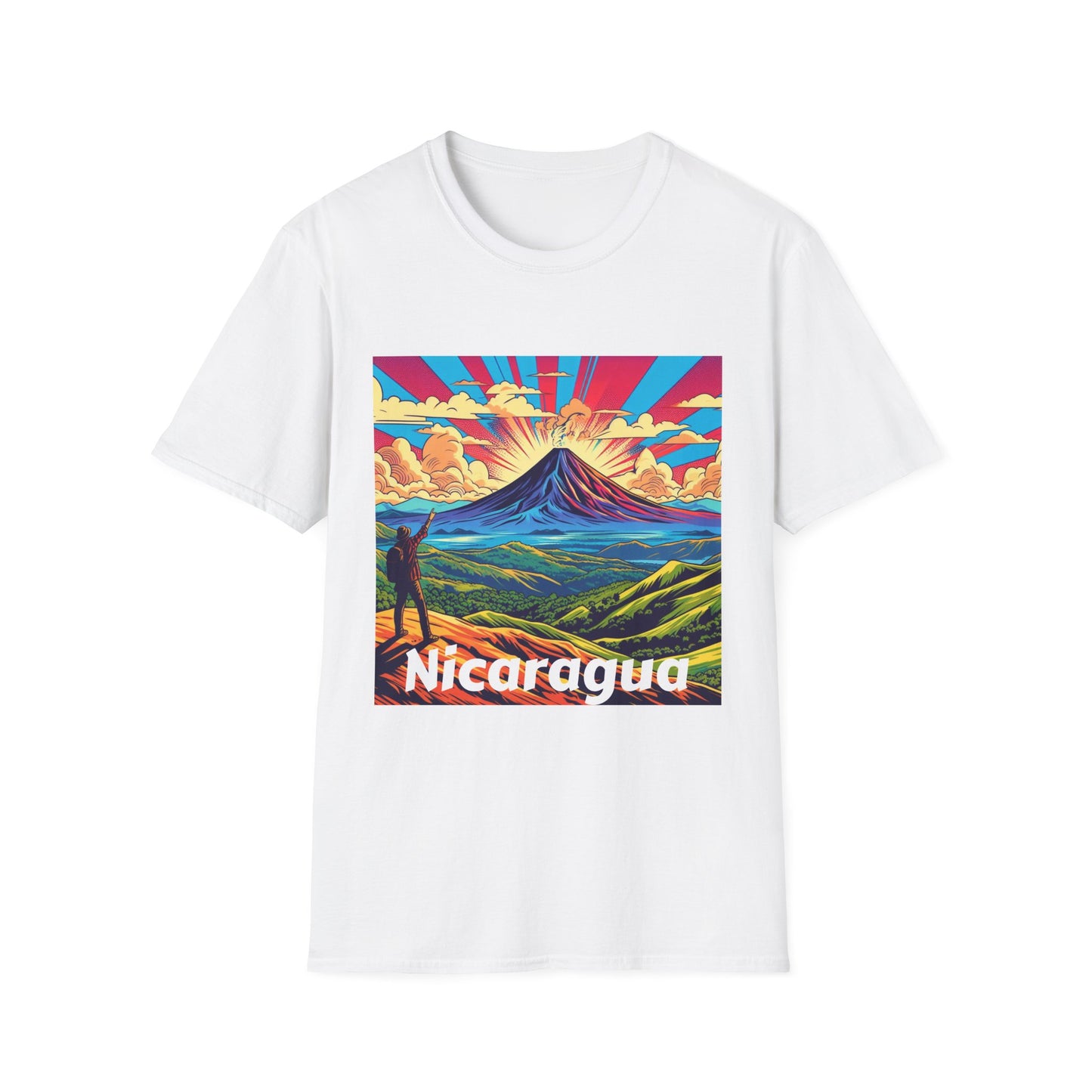 Nicaragua pride Unisex Softstyle T-Shirt