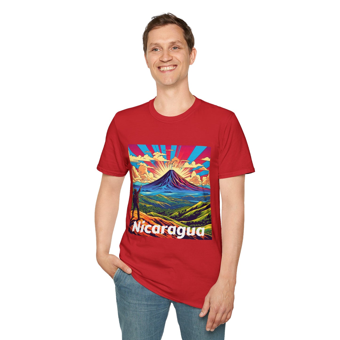 Nicaragua pride Unisex Softstyle T-Shirt