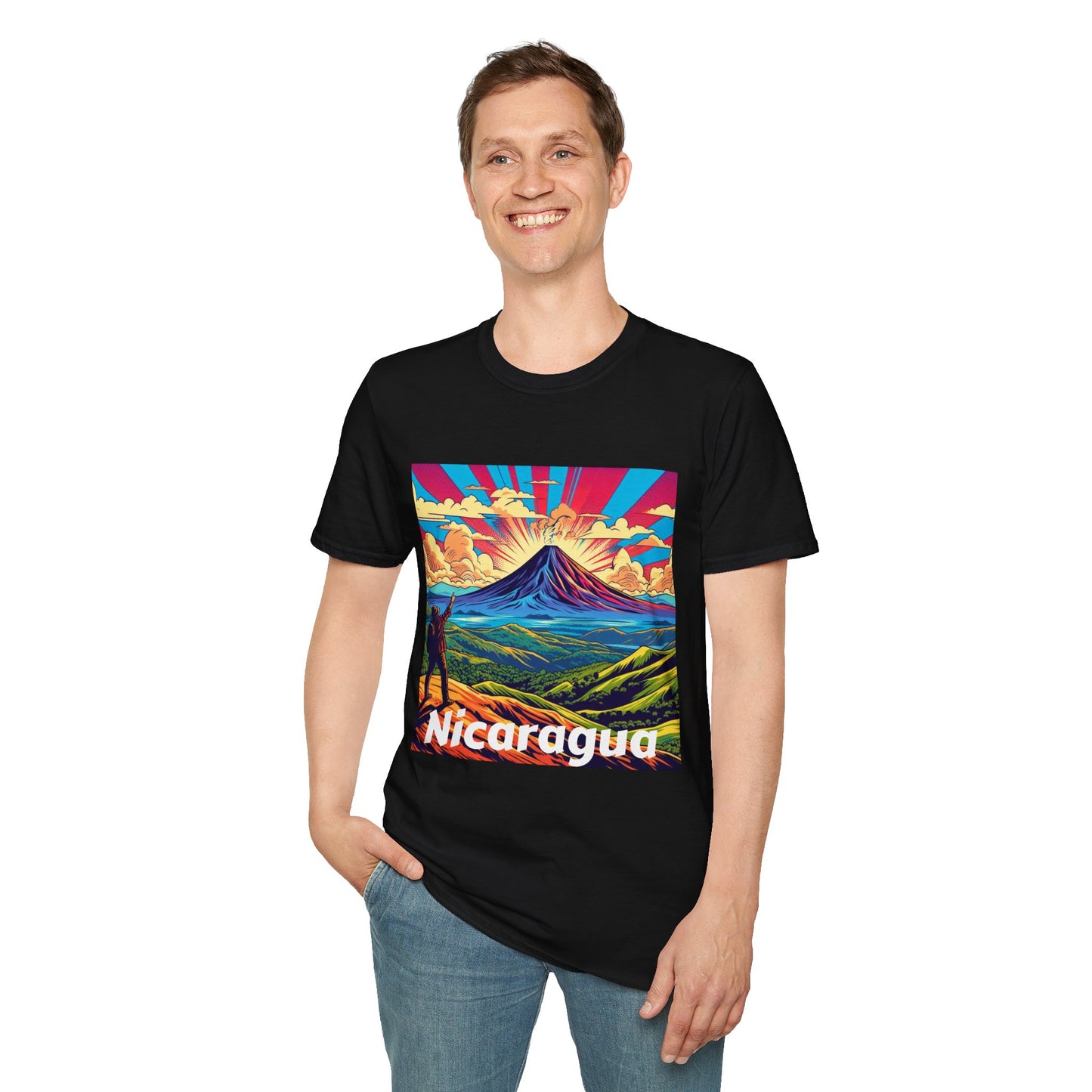 Nicaragua pride Unisex Softstyle T-Shirt