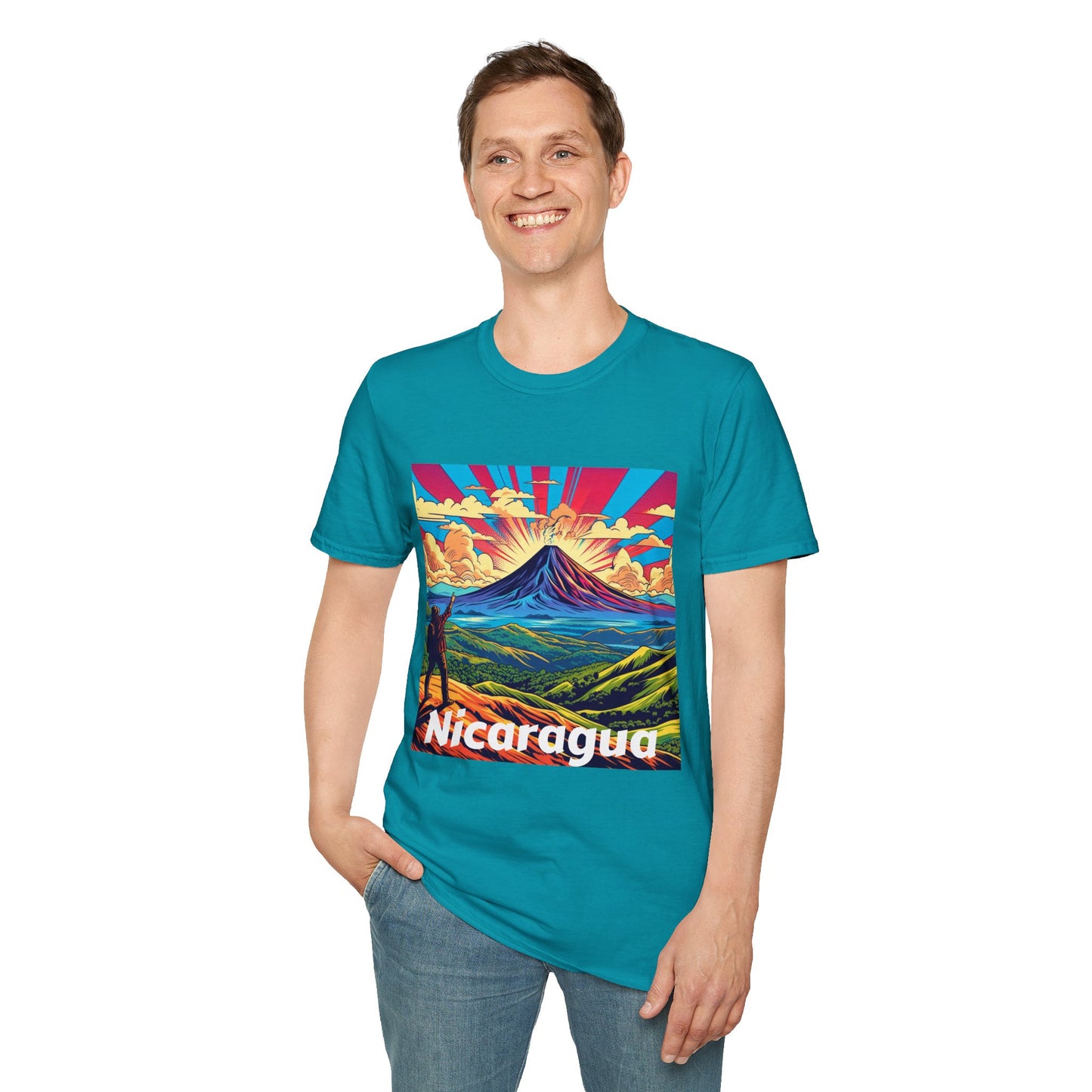 Nicaragua pride Unisex Softstyle T-Shirt