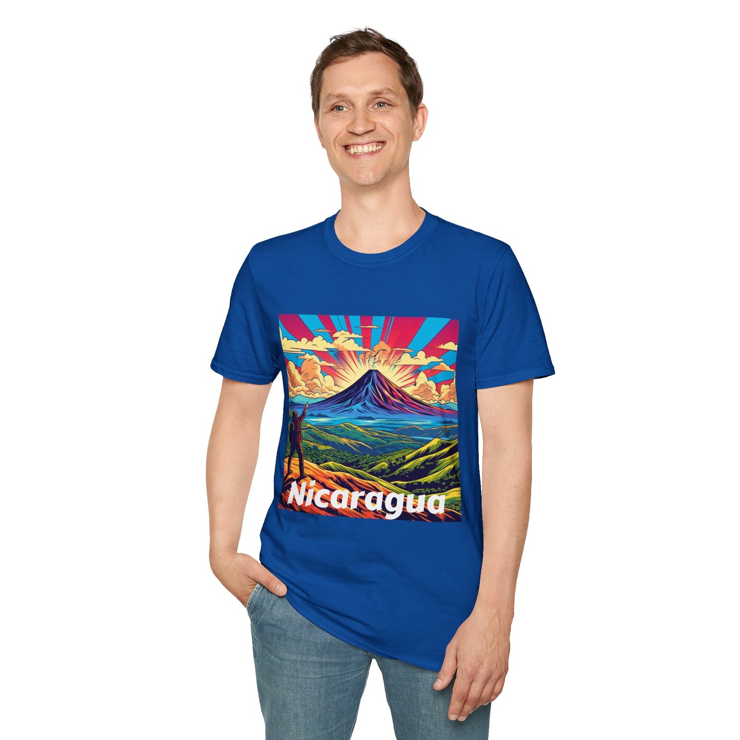 Nicaragua pride Unisex Softstyle T-Shirt