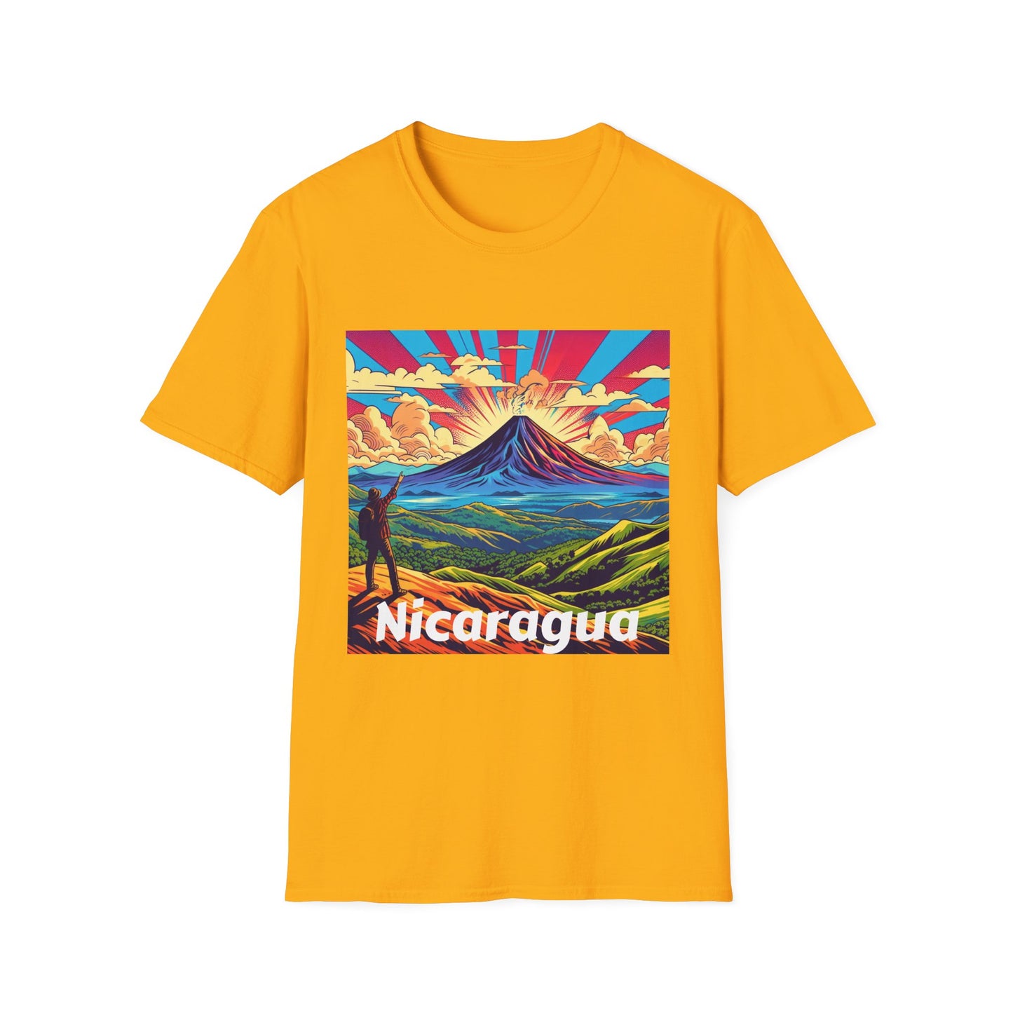 Nicaragua pride Unisex Softstyle T-Shirt