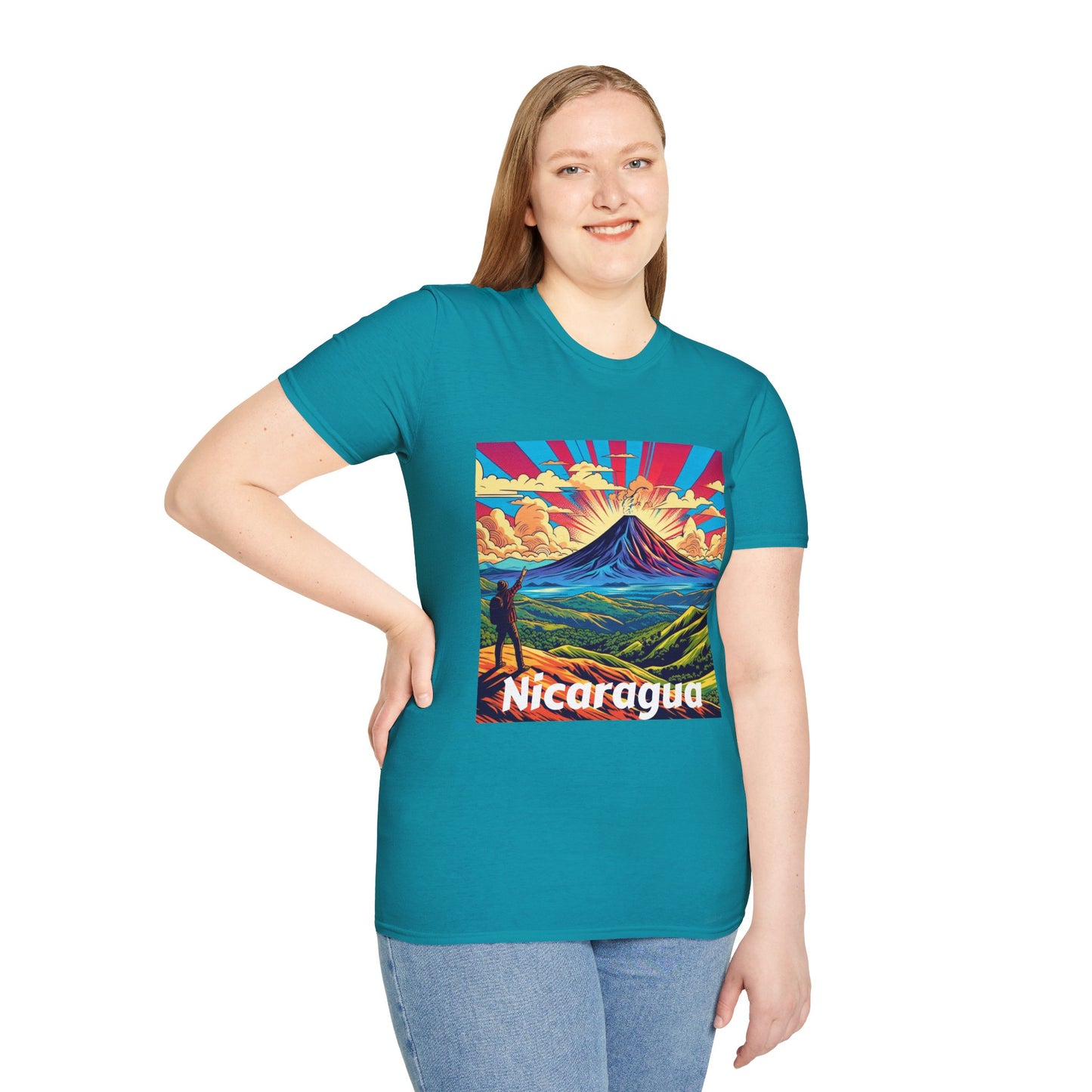 Nicaragua pride Unisex Softstyle T-Shirt