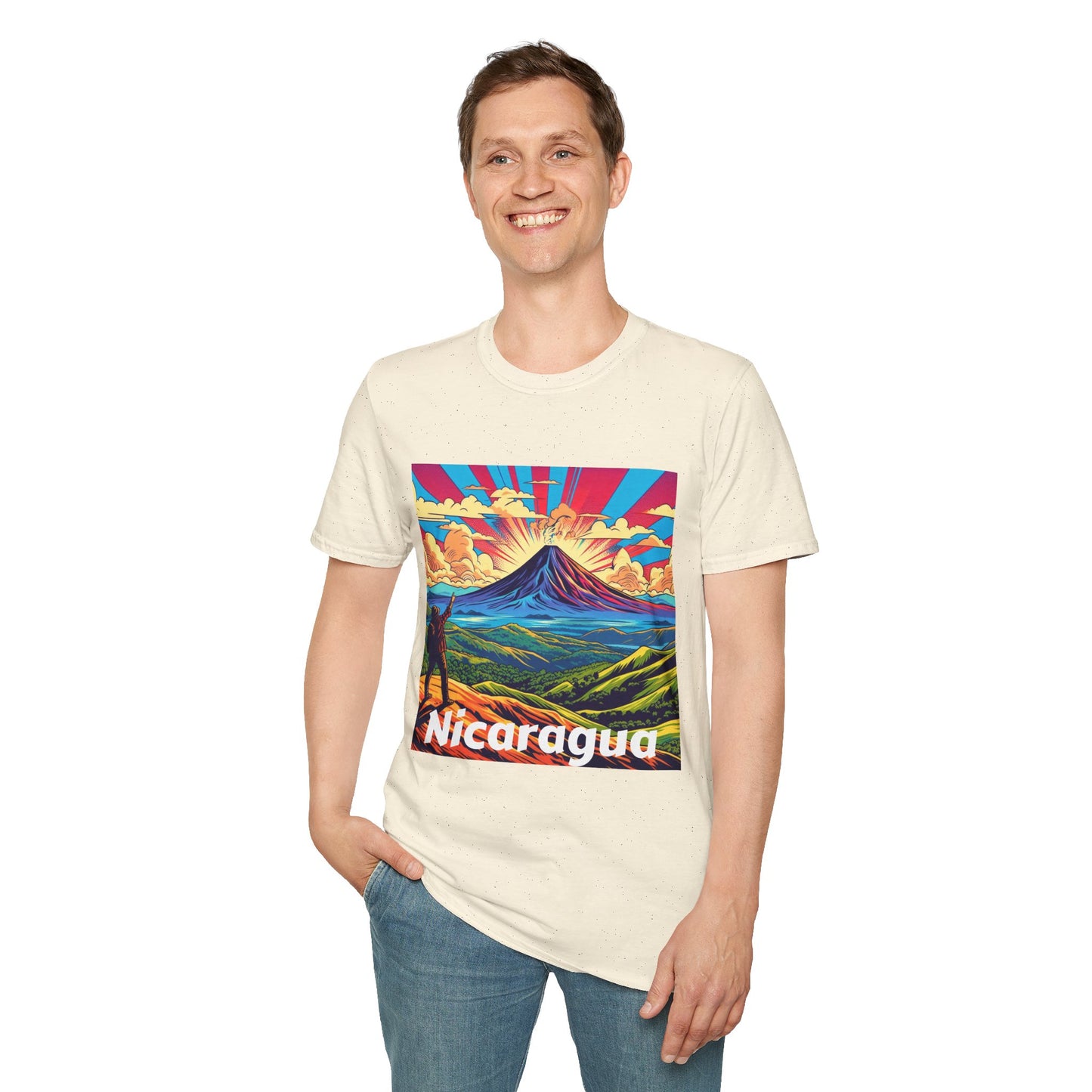 Nicaragua pride Unisex Softstyle T-Shirt