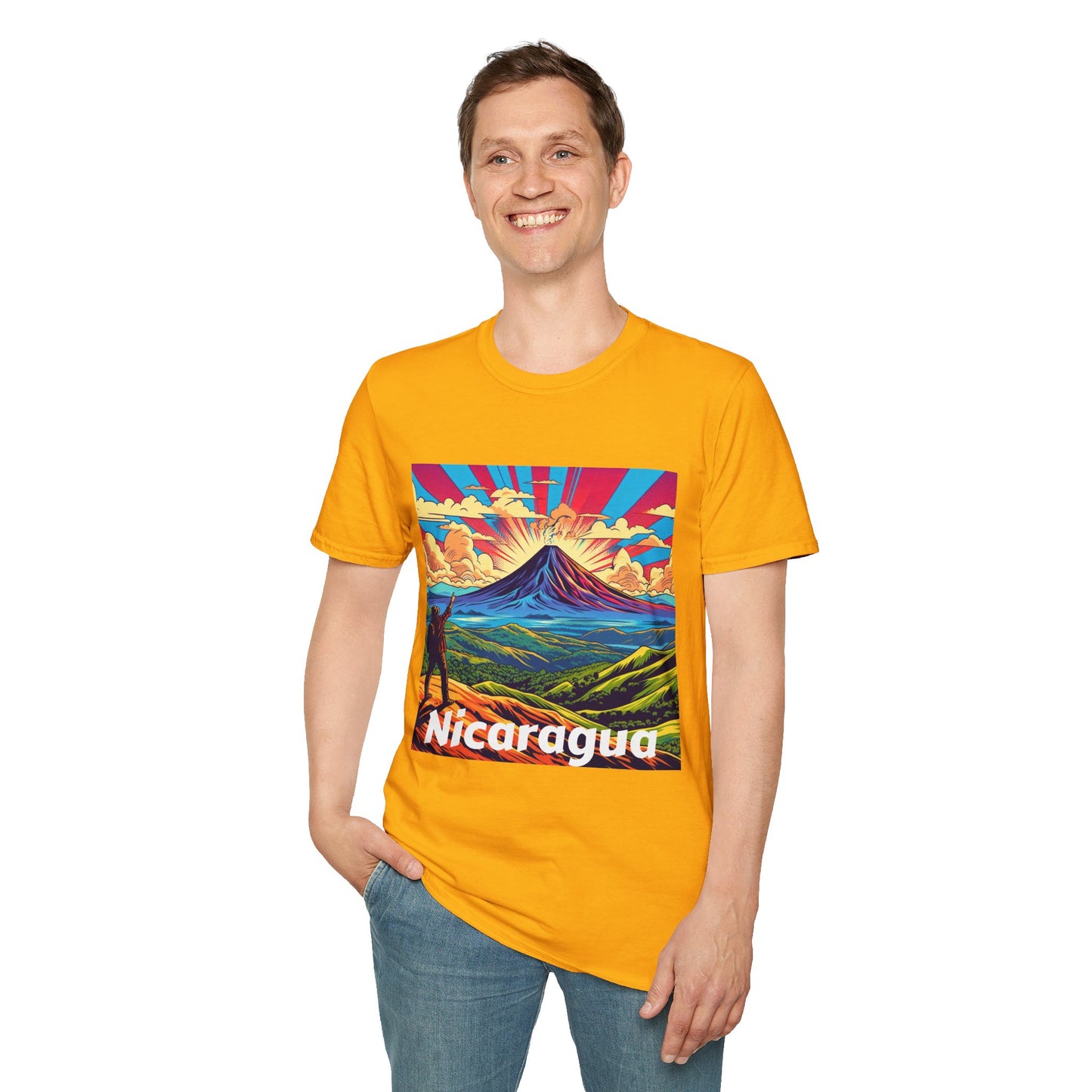 Nicaragua pride Unisex Softstyle T-Shirt