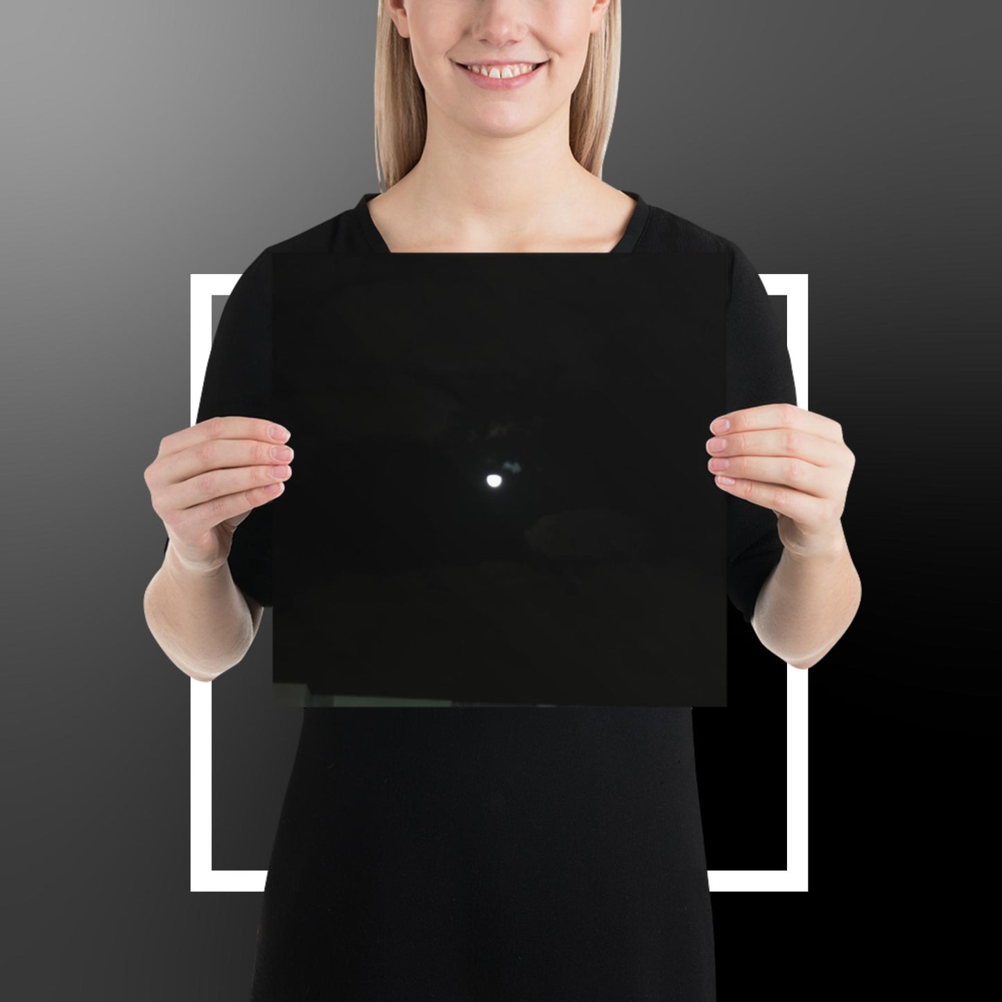 Night moon sky Poster