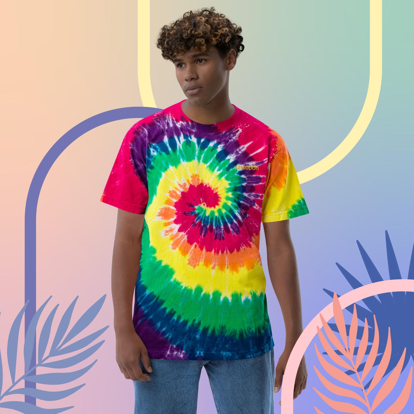 yassOpOn Oversized tie-dye t-shirt