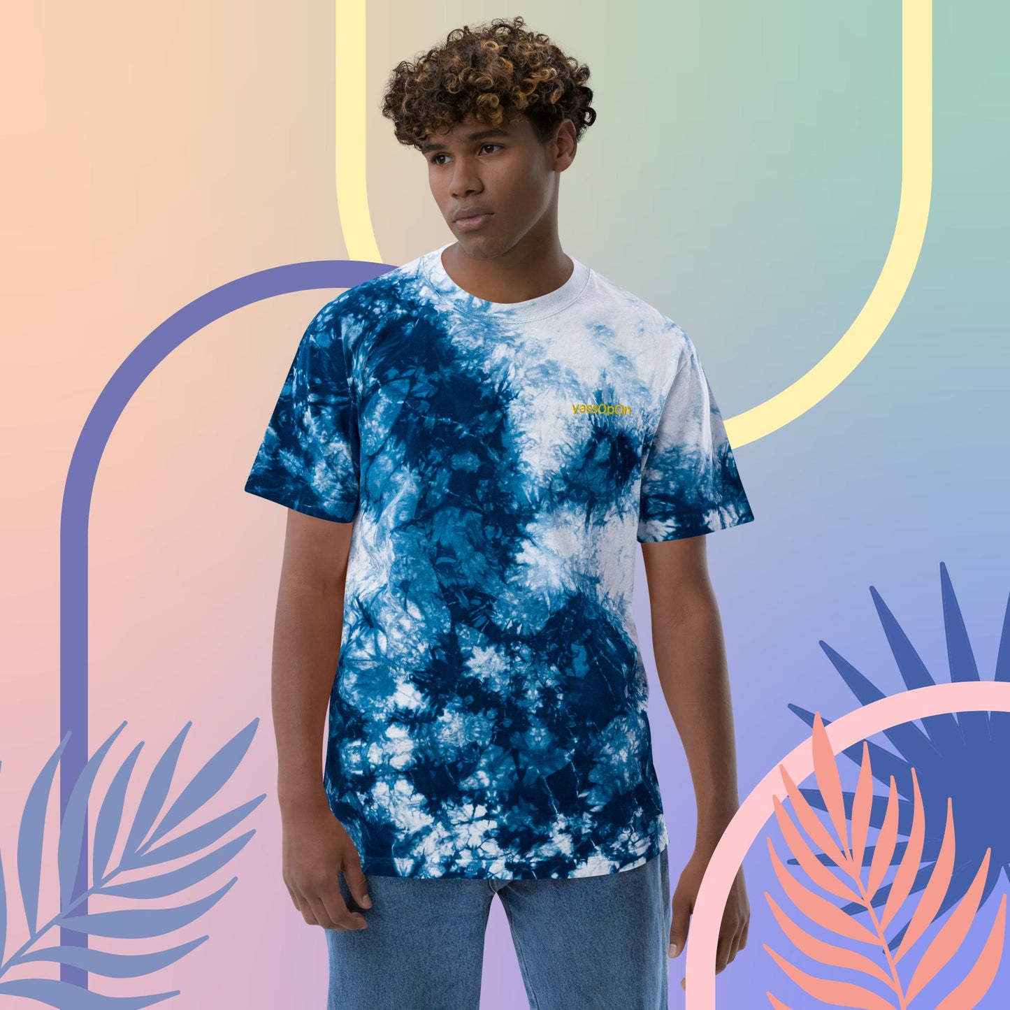 yassOpOn Oversized tie-dye t-shirt