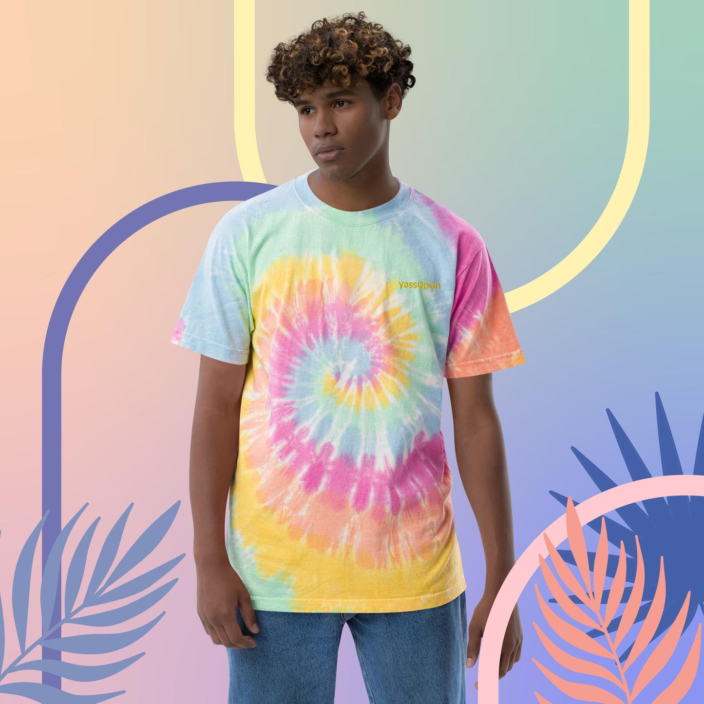 yassOpOn Oversized tie-dye t-shirt