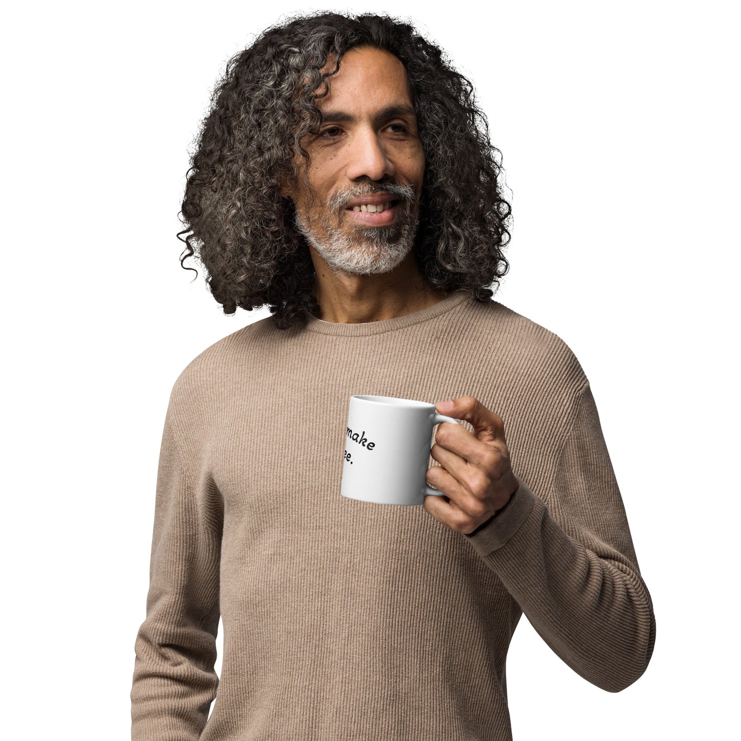 White glossy mug "Art will make us free".