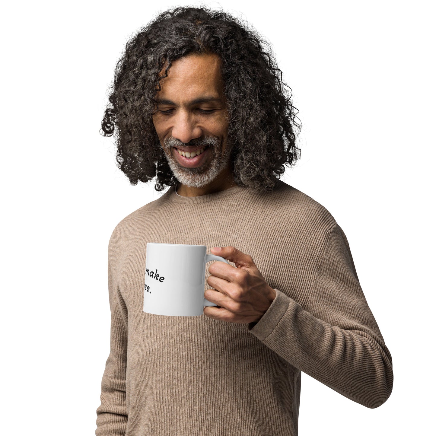 White glossy mug "Art will make us free".