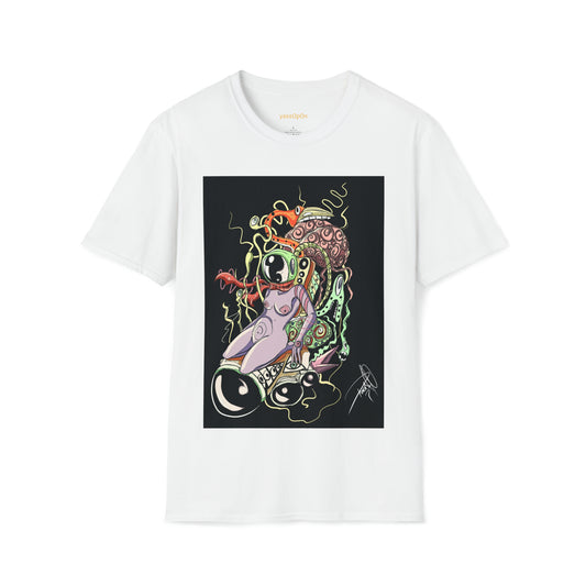 Space woman unisex soft-style t-shirt