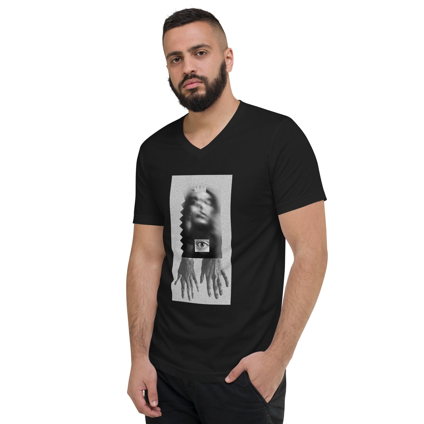 Artistic eye unisex Short Sleeve V-Neck T-Shirt