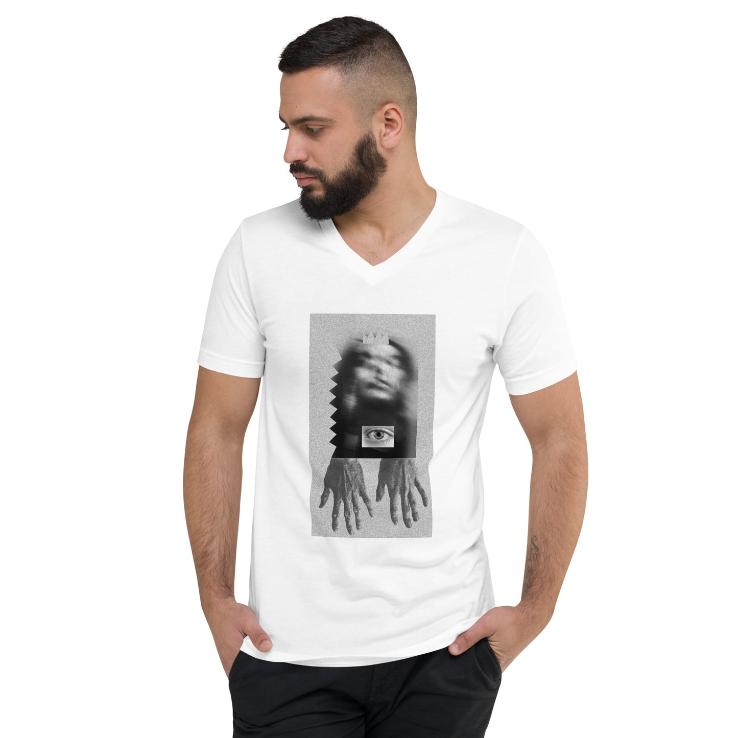 Artistic eye unisex Short Sleeve V-Neck T-Shirt