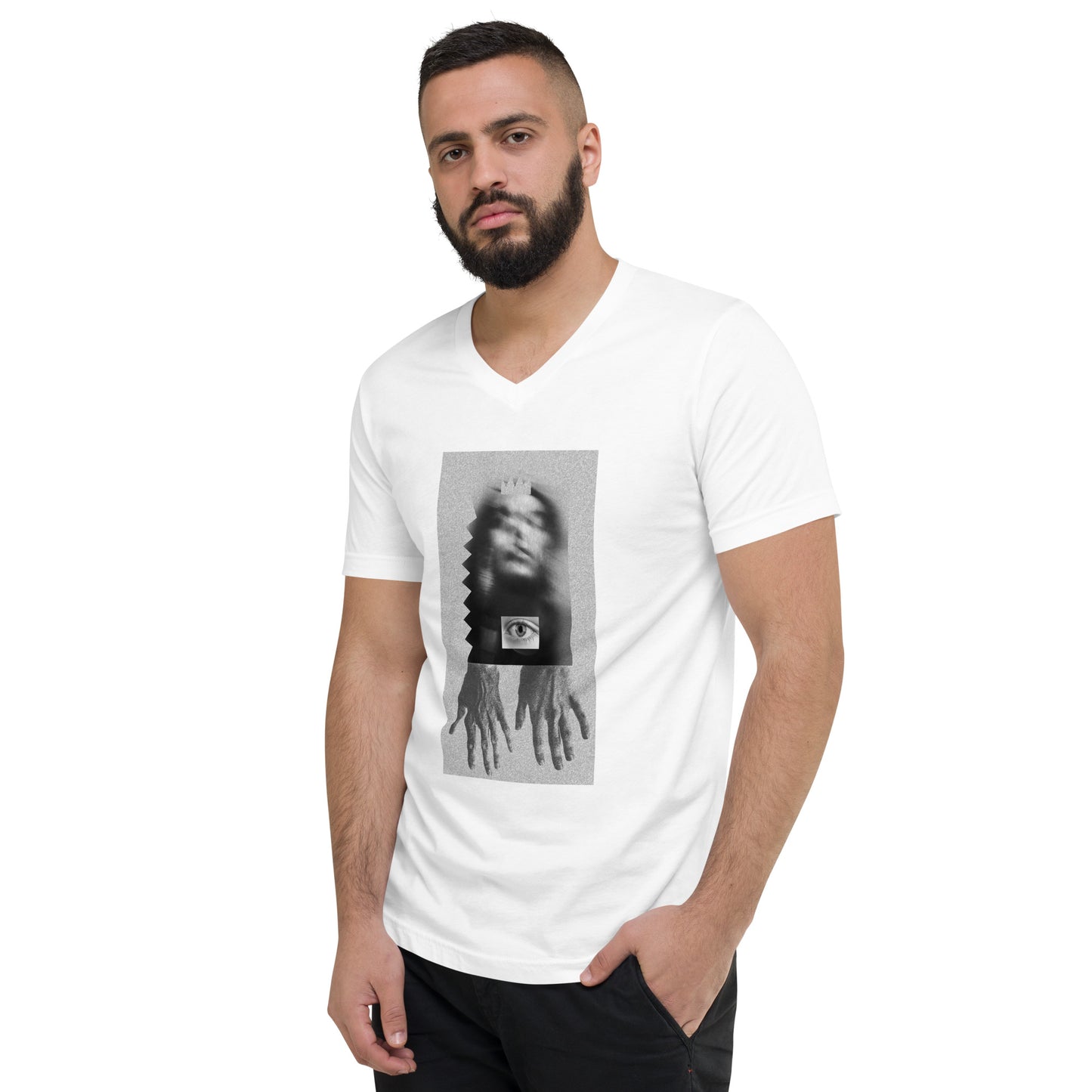 Artistic eye unisex Short Sleeve V-Neck T-Shirt